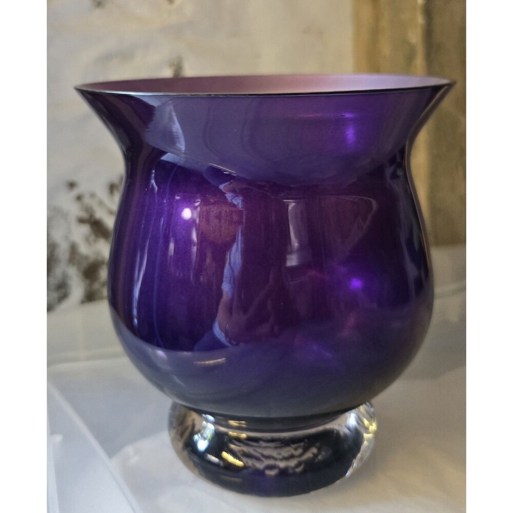 PartyLite Amethyst Tealight Holder P7227 Purple Glass Candle Holder B#23 - Picture 5 of 6
